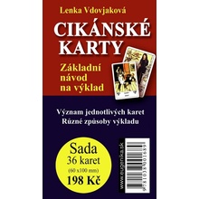 Cikánské karty - Základní návod na výklad + sada 36 karet - Lenka Vdovjaková