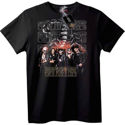 NOONEBRAND Тениска с лого на Scorpions - 2XL, White