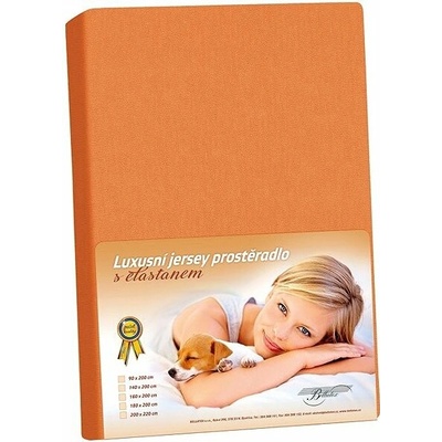 Bellatex prestieradlo KL2 Jersey s elastanem mandarinkové 140x200