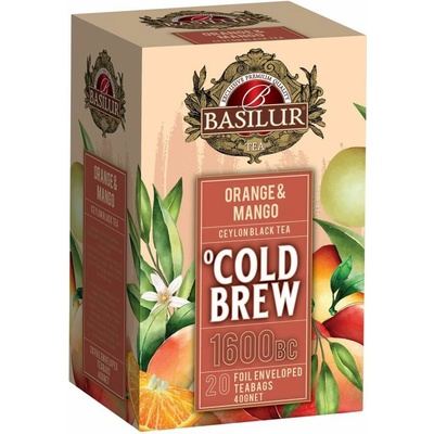 Basilur Cold Brew Orange Mango ovocný čaj 20 sáčků