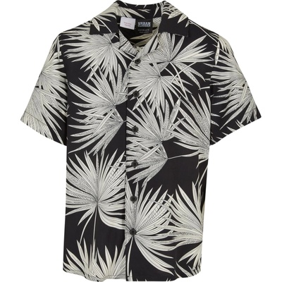 Urban Classics Риза 'Frond Resort' черно, размер 158-164