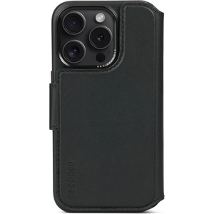 Decoded Leather Detachable Wallet, black - iPhone 15 Pro (k-D24IPO15PDW5BK)
