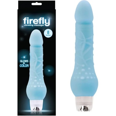 Пенис вибратор, светещ в тъмното, син 22, 8см. - Vibrating Massager Blue (NSTOYS0705)