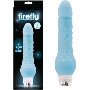  Пенис вибратор, светещ в тъмното, син 22, 8см. - Vibrating Massager Blue (NSTOYS0705)