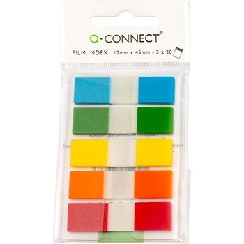 Q-CONNECT Záložky Q_Connect 5x20lístkov