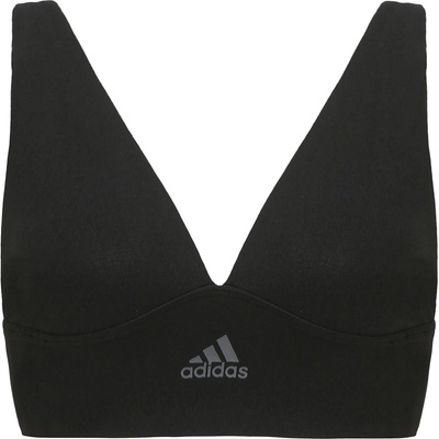 adidas Sport Active Seamless Micro Stretch Long Line Plunge Bra - Black