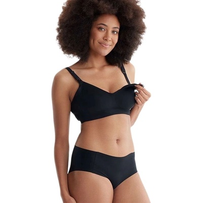 Momcozy Сутиен за бременни и кърмачки Momcozy - YN21, размер L, черен (647168301381)