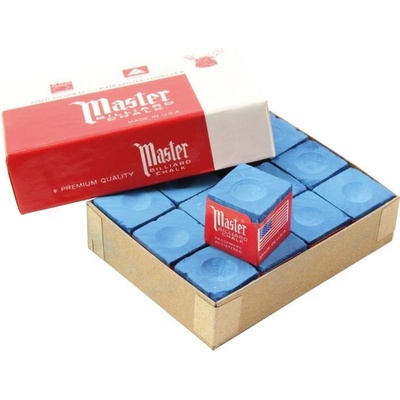 Master Biliardová krieda 12ks sky blue