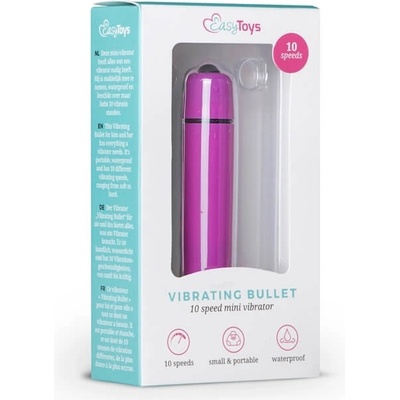 Easytoys Bullet vodotesný tyčový vibrátor fialový