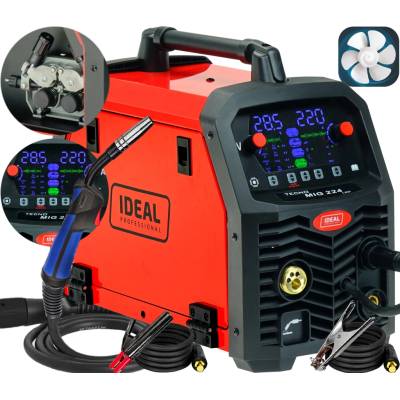 IDEAL MIGOMAT TECNOMIG 224 LED 4x4 220A 60% MMA SYNERGIA