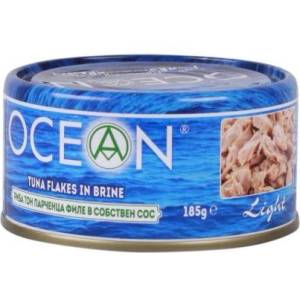 OCEAN Риба тон парченца филе в собствен сос 185 г