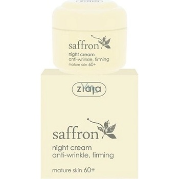 Ziaja Saffron vyživující a zpevňující noční krém 60 + pro zralou pleť 50 ml