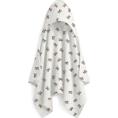 ALBERO MIO Dětská mušelínová osuška Vintage Teddy