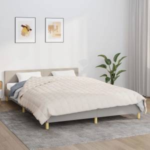 Pure Line Home Тежко одеяло светлокремаво 200x220 см 9 кг