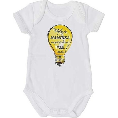 Bohemia Gifts Dětské body s potiskem Moje maminka nepotřebuje tvoje rady