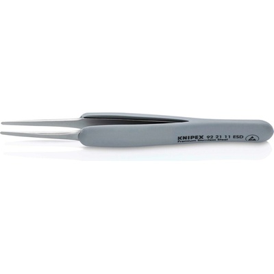 Presná pinzeta 123 mm s pogumovanou rukoväťou Knipex 92 21 11 ESD K 92 21 11 ESD