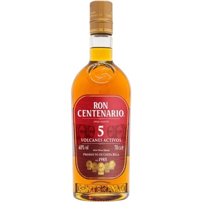 Centenario 5 Volcanes Activos 40% 0,7 l (holá láhev)