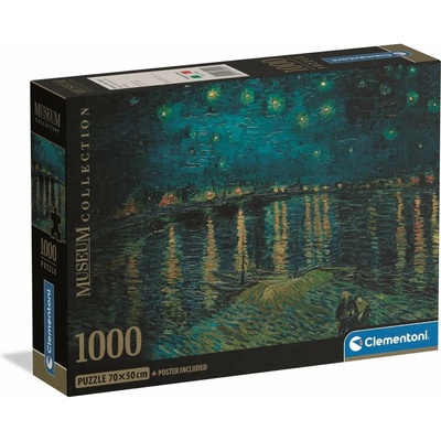 Clementoni Van Gogh Hvězdná noc nad Rhônou 39344 1000 dílků