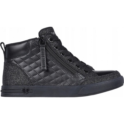 Skechers pro mládež boty Shoutouts Glimmer Zip černé