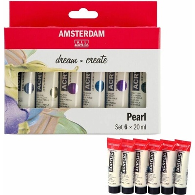 Amsterdam Standard Series Pearl akrylové farby perleťové 6 x 20 ml