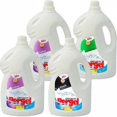 Pergel prací gel Black 3 l + Pergel Color 2 x 3 l + Pergel Universal 3 l
