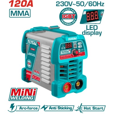 TOTAL Апарат инверторен total, mma, 15 - 120 a (tl tw212049e)