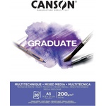 Canson Pad Graduate Mixed Media Скицник 20 A5 200 g White (C400110376)