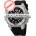 Rothenschild Replacement Strap silicon RS-1110 u. RS-1111 Black Silver Clasp (Replacement Strap silicon RS-1110 u. RS-1111 Black Silver Clasp)