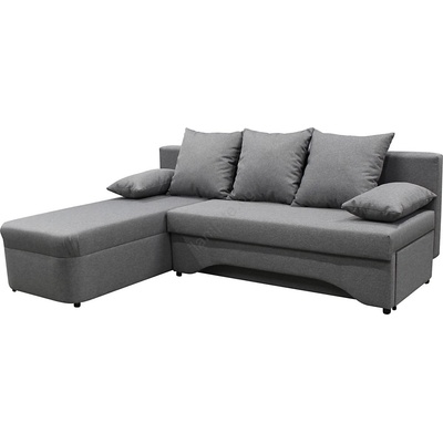 Filex Универсален l-образен разтегателен ъглов диван с място за съхранение almeida сив (ff0018)