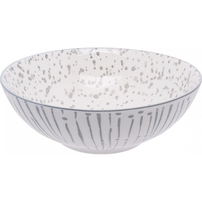 Lunasol miska na cereálie bílá světle-šedá 17,8 cm Basic 490833