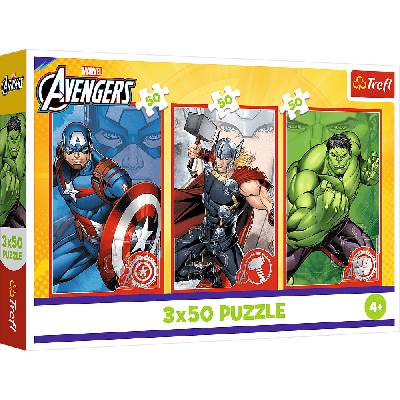 TREFL Marvel Avengers Tvoj hrdina 3x50 dielov