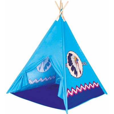 PLAYTO indiánský stan teepee modrá