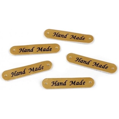 Cedulka Hand made - zlatá