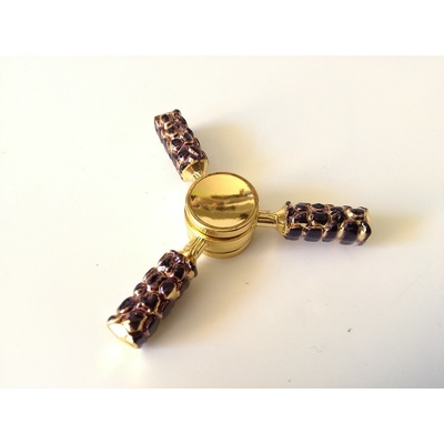 Hand Fidget Spinner kovový zlato fialový