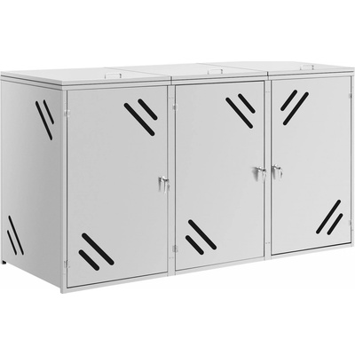 Uniprodo box na odpadky 3 x 240 l vetracie otvory UNI WBC 15