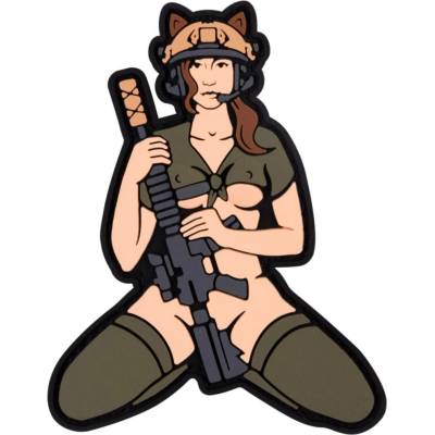 Brand Element Patch Cat girl Brown