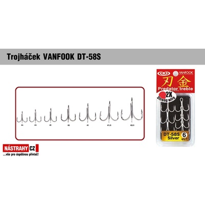 VANFOOK Trojháček DT-58S vel.1 4 ks