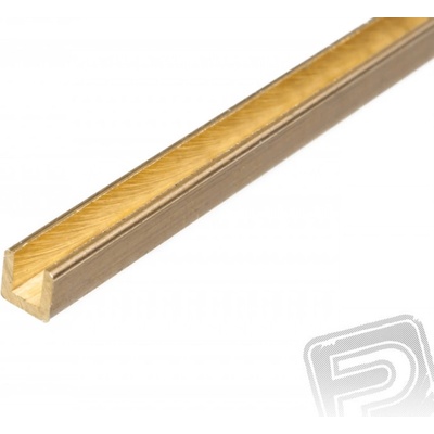 aero-naut Mosazný U profil 2x2x330 mm 5 ks