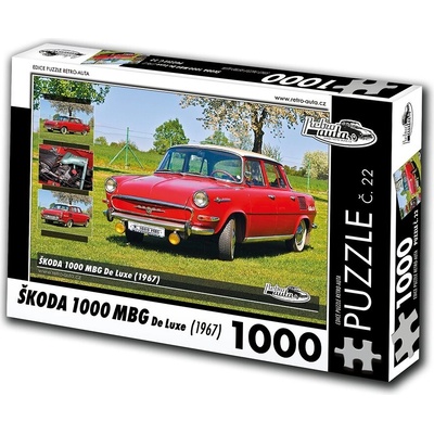 Retro‐auta Škoda 1000 MBG de Luxe 1967 1000 dílků