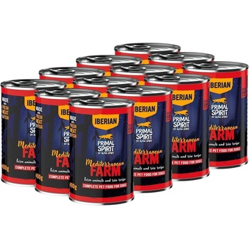 PRIMAL Spirit Dog Iberian Mediterranean Farm 12 x 400 г