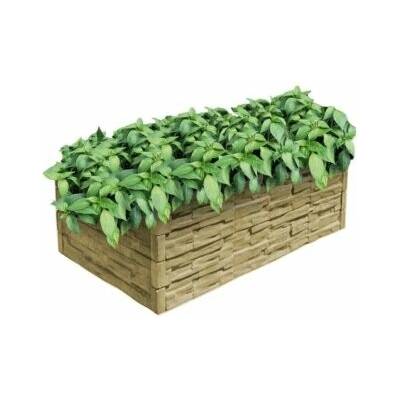 Záhon vyvýšený betonový kámen, pískovec 2000 x 2000 x 250 mm, balení 1 ks
