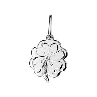 Šperky4U Stříbrný přívěšek čtyřlístek ZB91378