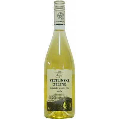 Víno Rakvice Veltlínské zelené moravské zemské 12,5% 0,75 l (holá láhev)