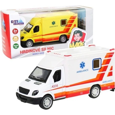 MaDe Ambulancia kovová spätný chod
