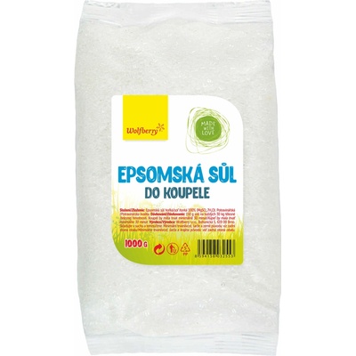 Wolfberry Epsomská soľ do kúpeľa 1000 g