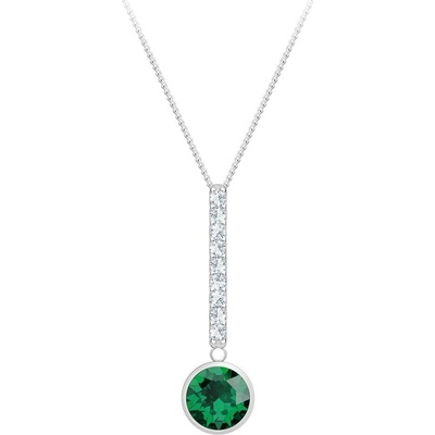 Preciosa Stříbrný přívěsek Lucea s kubickou zirkonií emerald 5296 66