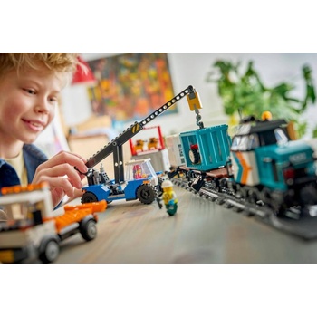 Image 1 of LEGO® City - Harbor Freight Train with Crane & Truck (60509)