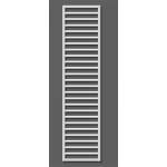 Zehnder Subway - Баня радиатор 184x60 см, прав, централно свързване 5 см, бял лак SUB-180-060 (SUB-180-060)