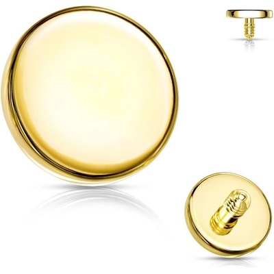 S4U Náhradní zlacená placička k labretě 3 mm ND007-03GD