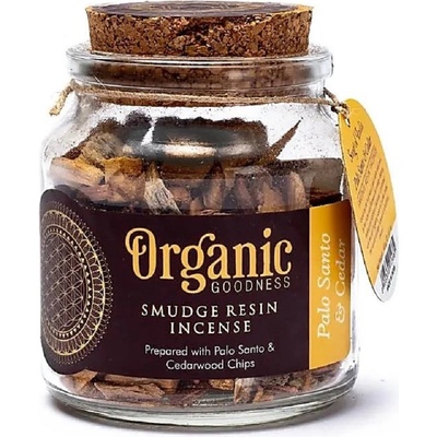 Organic kadidlo ve skleničce Palo Santo & Cedar 80 g